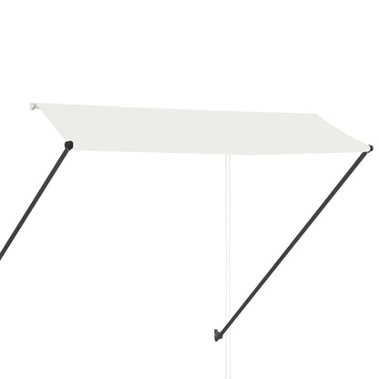 Retractable Awning with LED 300x150 cm Cream