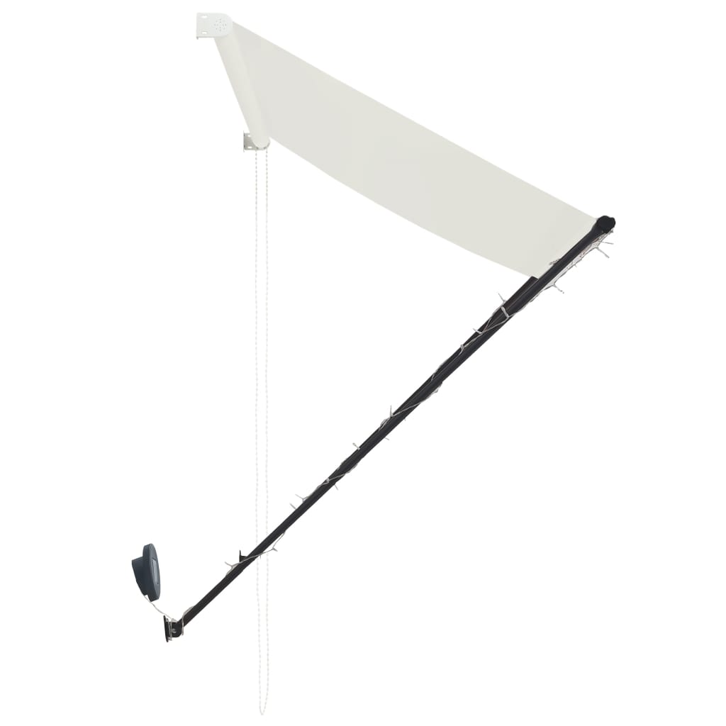 Retractable Awning with LED 300x150 cm Cream
