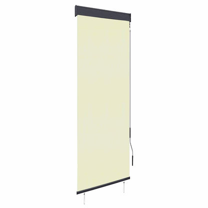 Outdoor Roller Blind 60x250 cm Cream