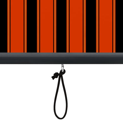 Outdoor Roller Blind 60x250 cm Orange and Brown