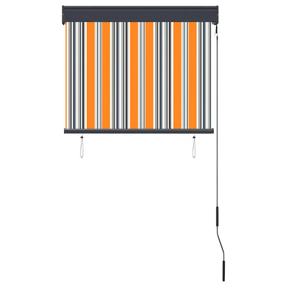 Outdoor Roller Blind 80x250 cm Yellow and Blue
