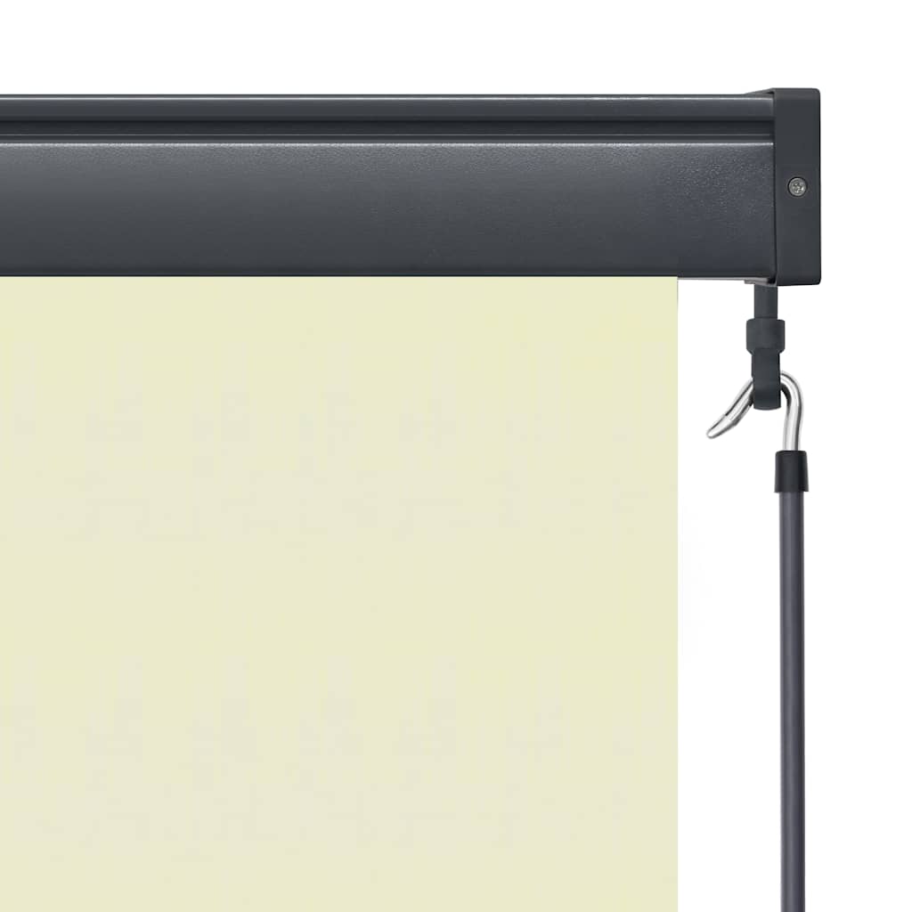 Outdoor Roller Blind 80x250 cm Cream