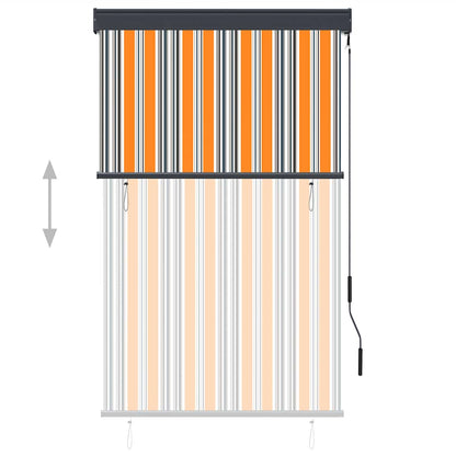 Outdoor Roller Blind 100x250 cm Yellow and Blue
