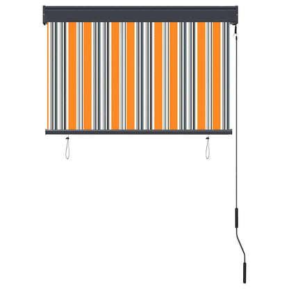 Outdoor Roller Blind 100x250 cm Yellow and Blue