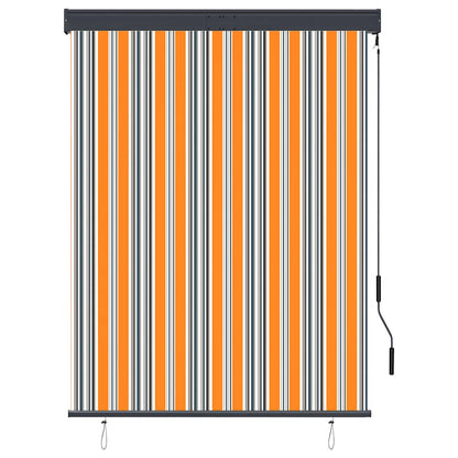 Outdoor Roller Blind 120x250 cm Yellow and Blue