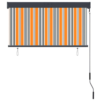 Outdoor Roller Blind 120x250 cm Yellow and Blue
