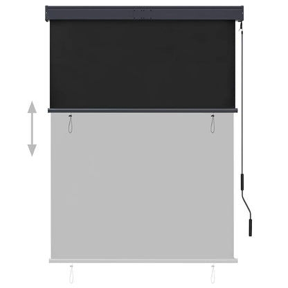 Outdoor Roller Blind 120x250 cm Anthracite