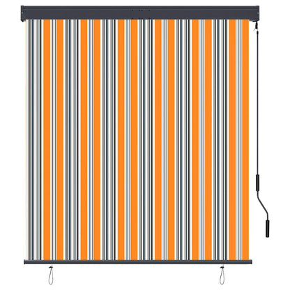 Outdoor Roller Blind 140x250 cm Yellow and Blue
