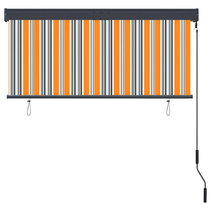 Outdoor Roller Blind 140x250 cm Yellow and Blue