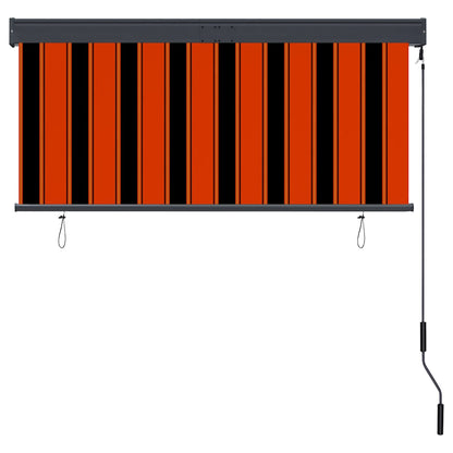 Outdoor Roller Blind 140x250 cm Orange and Brown