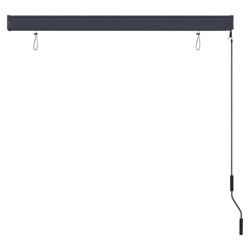 Outdoor Roller Blind 140x250 cm Orange and Brown