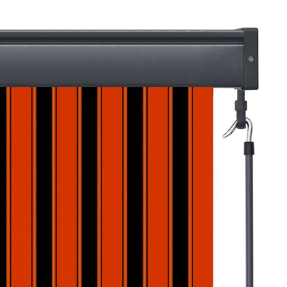 Outdoor Roller Blind 140x250 cm Orange and Brown