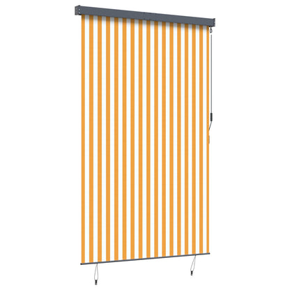 Outdoor Roller Blind 160x250 cm White and Orange