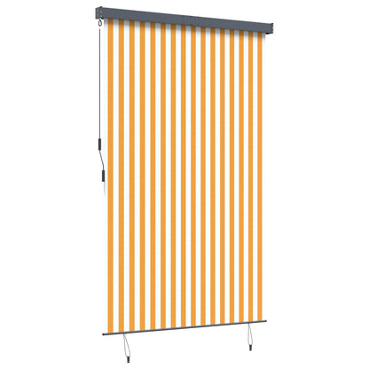 Outdoor Roller Blind 160x250 cm White and Orange