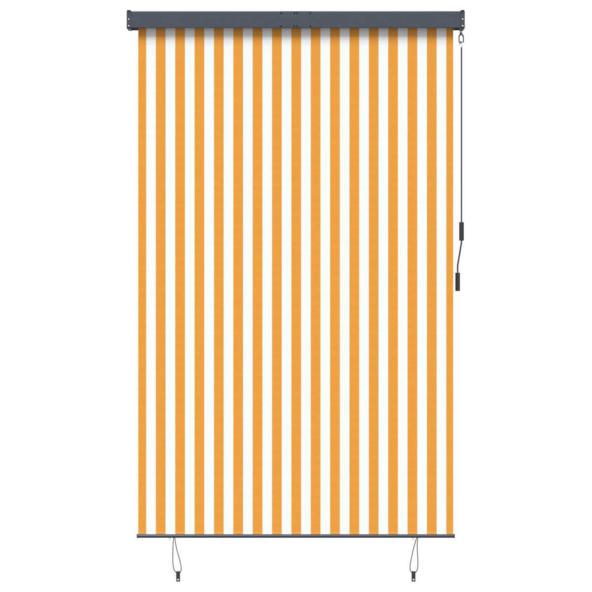 Outdoor Roller Blind 160x250 cm White and Orange