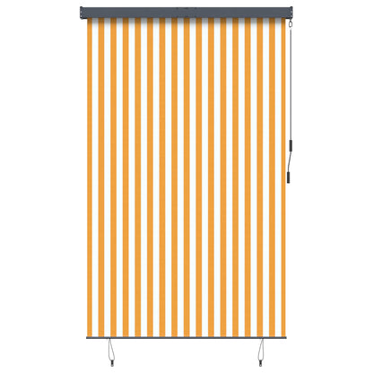 Outdoor Roller Blind 160x250 cm White and Orange