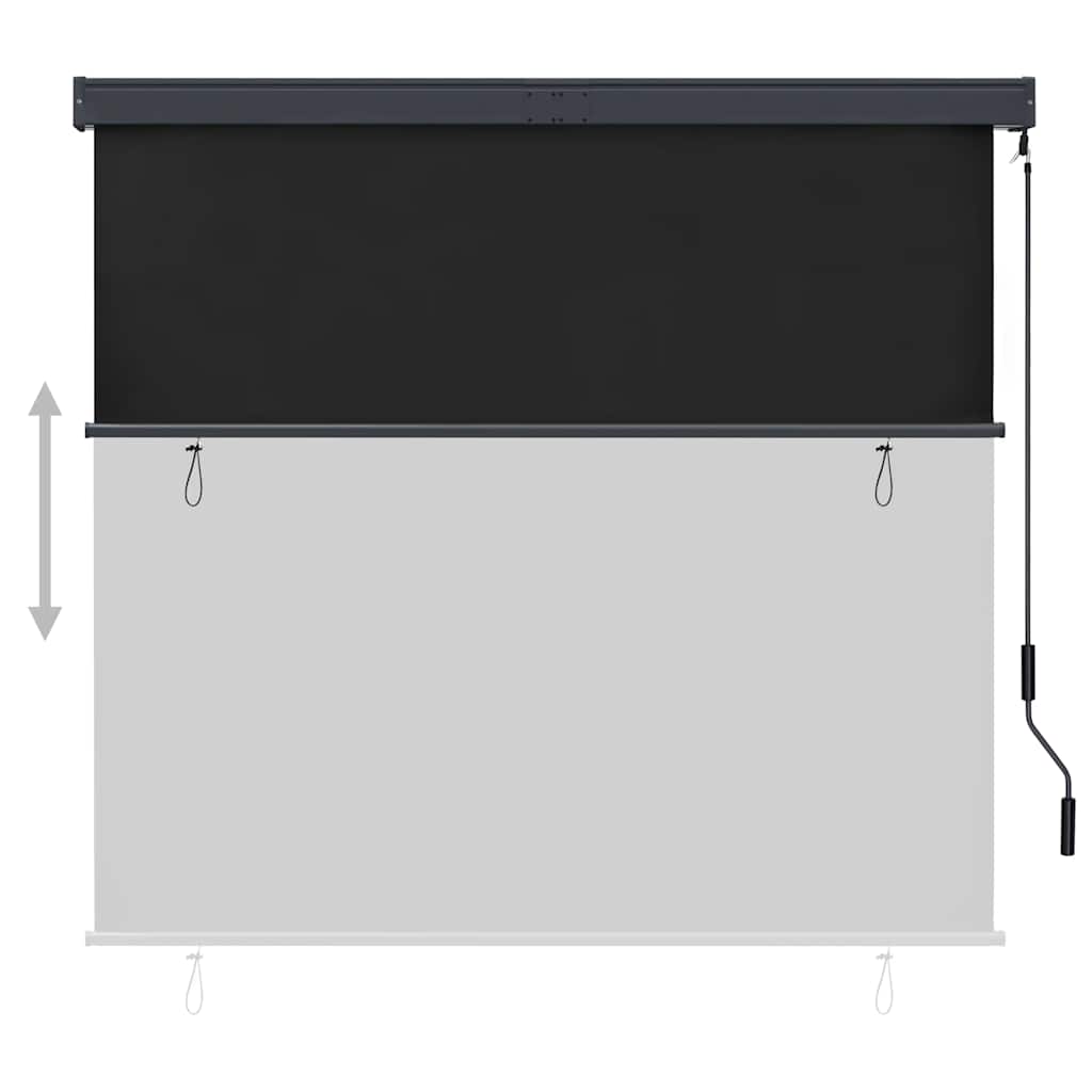 Roller Shade | Anthracite | Polyester | 160x250 cm | Retractable