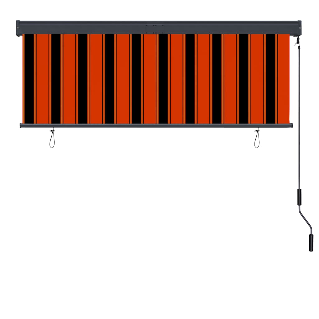 Outdoor Roller Blind 160x250 cm Orange and Brown
