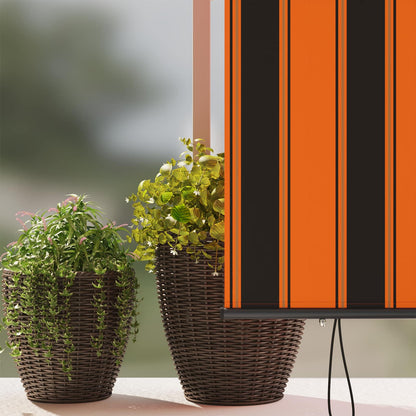 145978 vidaXL Outdoor Roller Blind 160x250 cm Orange and Brown