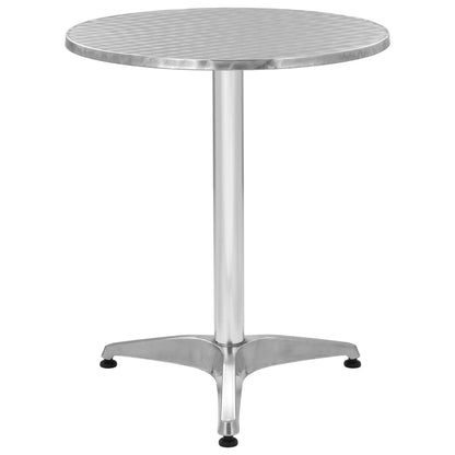 Dining Set | Silver | Aluminium | Medium | Stackable | 5 Piece Dining Set