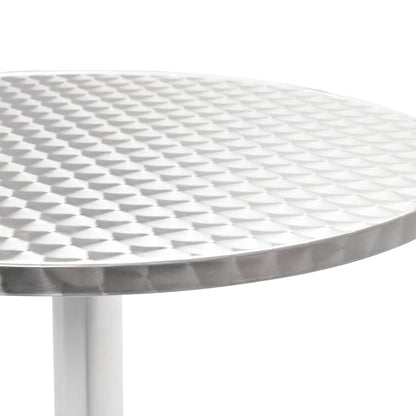Dining Set | Silver | Aluminium | Medium | Stackable | 5 Piece Dining Set