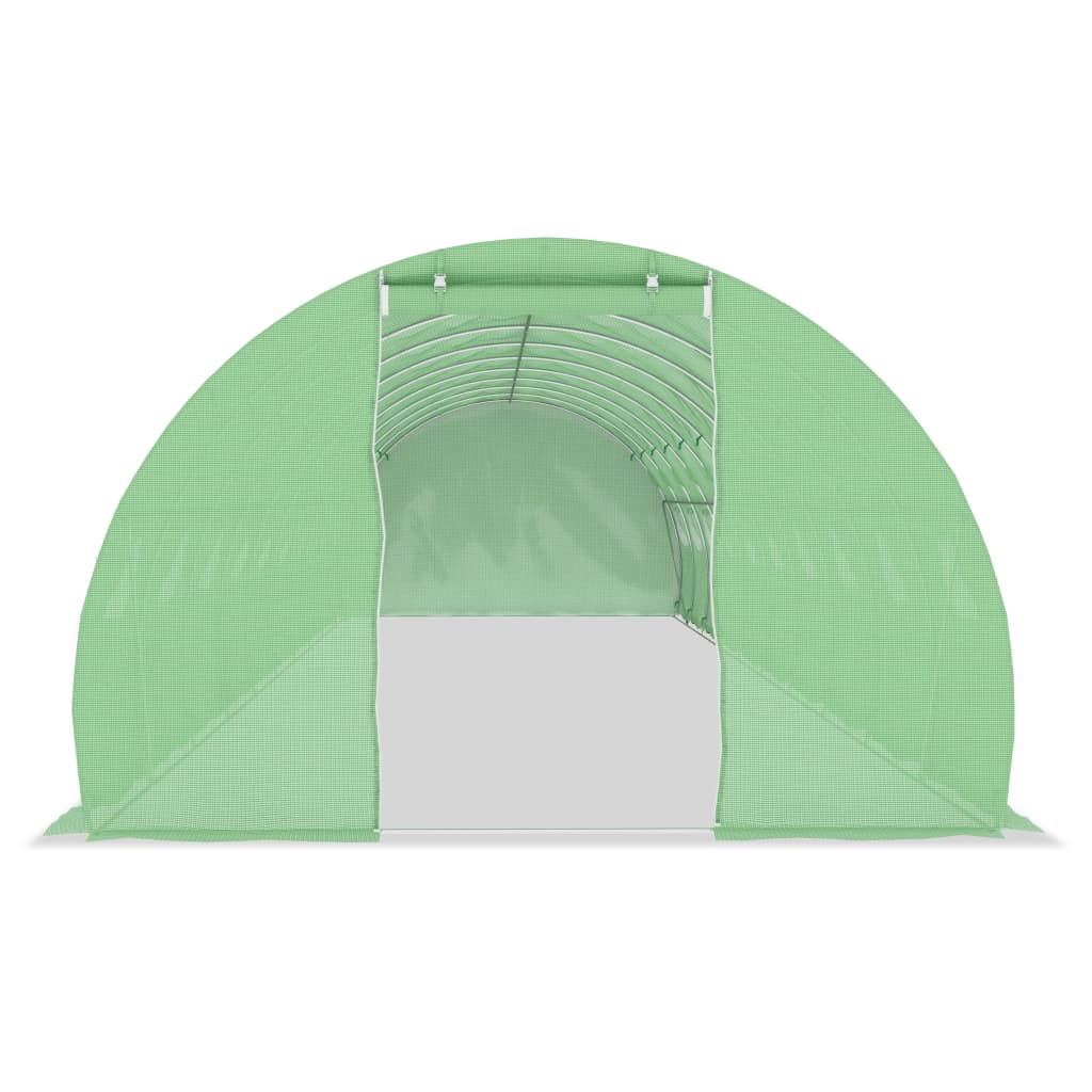 Greenhouse | Green | 140 g/m² PE mesh fabric, galvanised steel | 45 m²