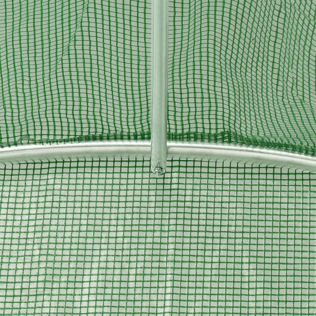 Greenhouse | Green | 140 g/m² PE mesh fabric, galvanised steel | 45 m²