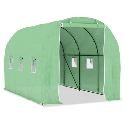 Greenhouse | Green | Polyethylene mesh fabric, Galvanised steel | 6.86 m²