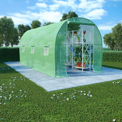 Greenhouse | Green | PE mesh fabric, Galvanised steel | 9 m²