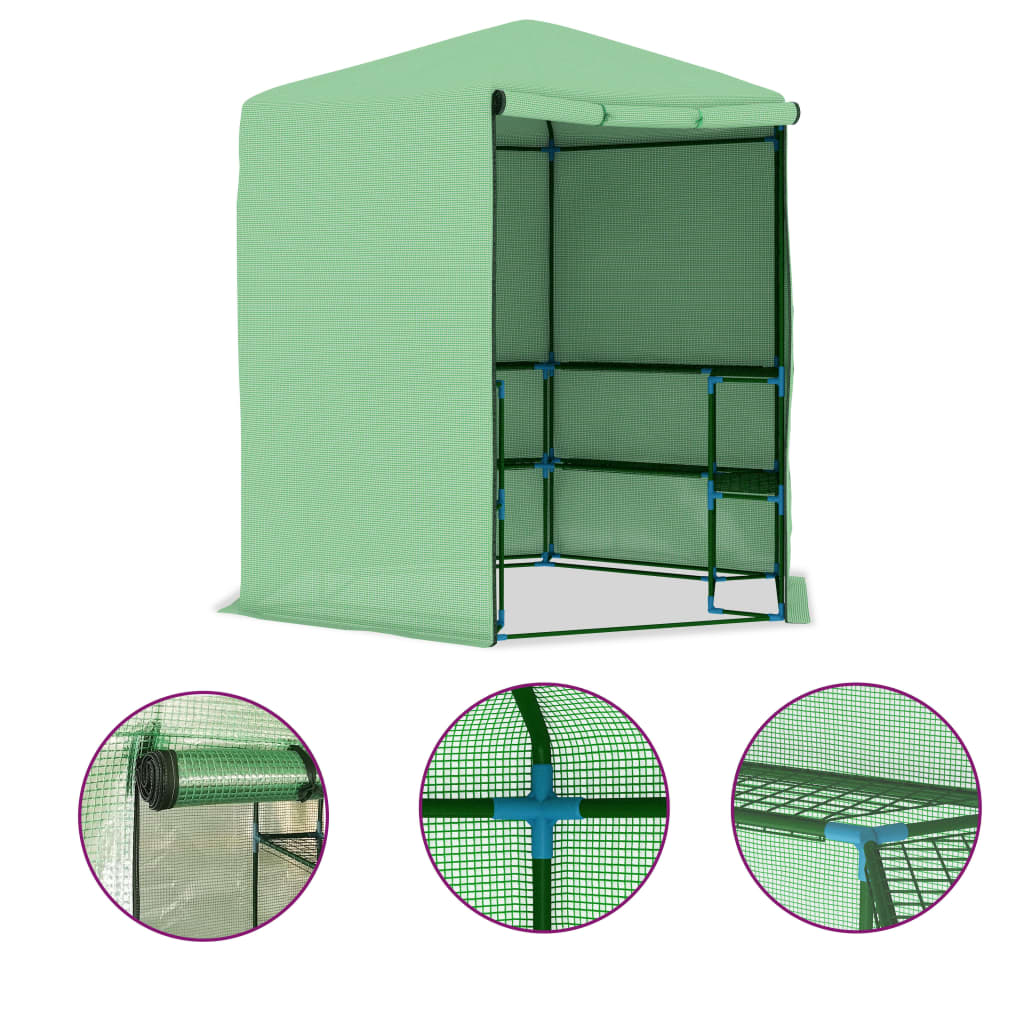 Greenhouse | Green | PE mesh fabric, powder-coated steel | 227x223 cm