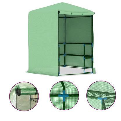 Greenhouse | Green | PE mesh fabric, powder-coated steel | 227x223 cm