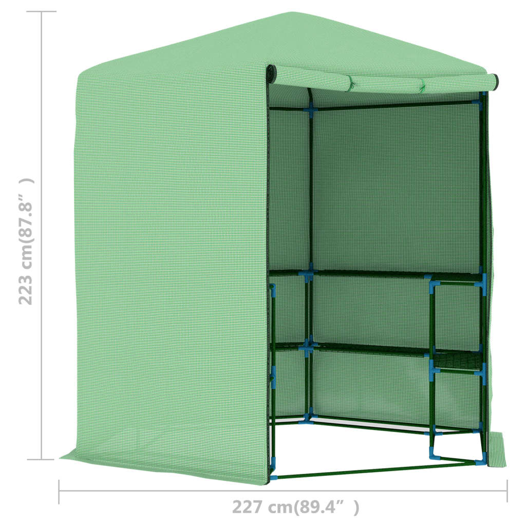 Greenhouse | Green | PE mesh fabric, powder-coated steel | 227x223 cm