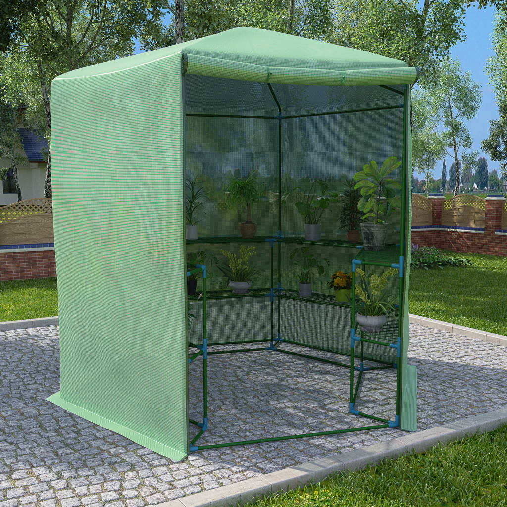 Greenhouse | Green | PE mesh fabric, powder-coated steel | 227x223 cm