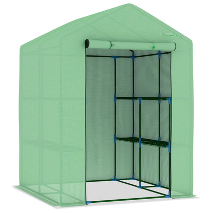 Greenhouse | Green | Polyethylene mesh fabric | Large | Shelving