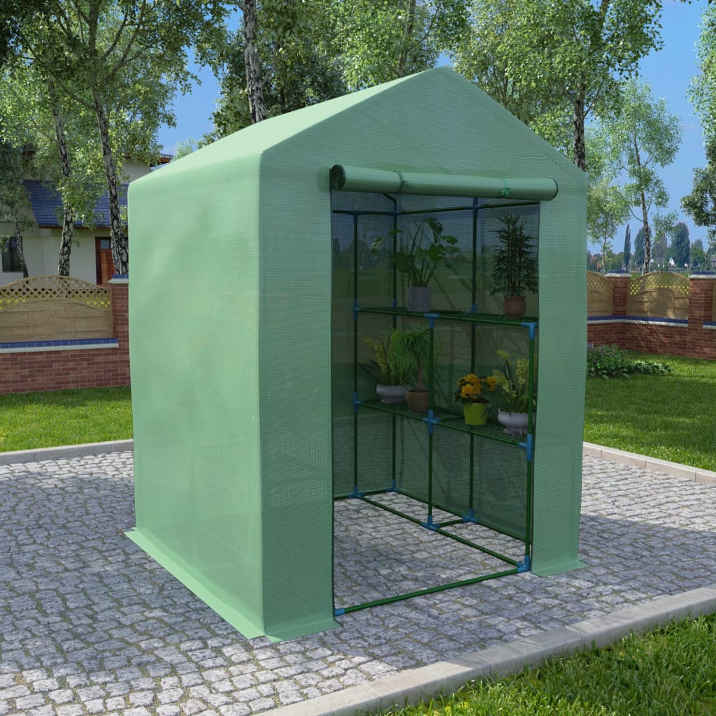 Greenhouse | Green | Polyethylene mesh fabric | Large | Shelving