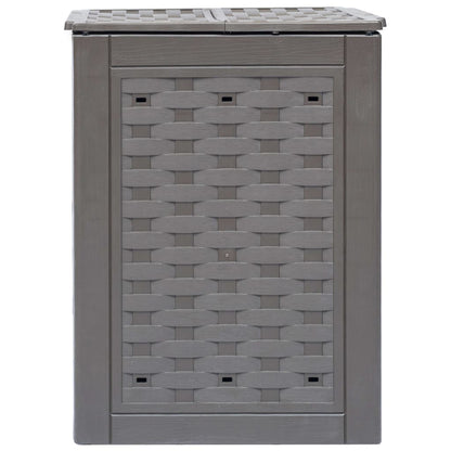 Garden Composters 3 pcs Brown 60x60x83 cm 900 L Plastic Rattan