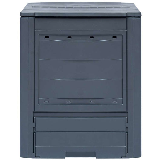Garden Composter | Grey | Plastic | 60 x 60 x 73 cm