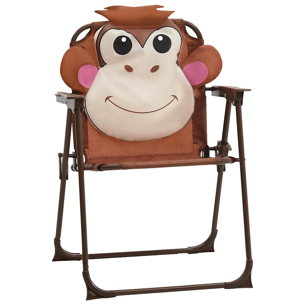 48099 vidaXL 3 Piece Kids'Garden Bistro Set with Parasol Brown
