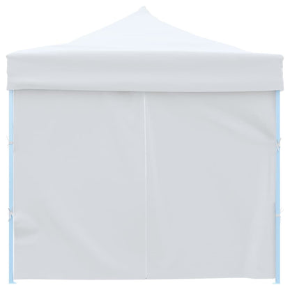 Folding Pop-up Party Tent with 8 Sidewalls 3x9 m White