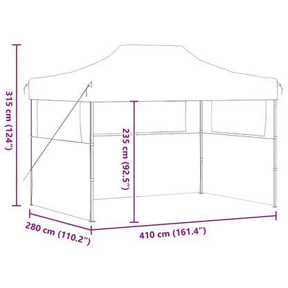 Party Tent | Cream | 600D Oxford fabric with PVC coating | 3x4m