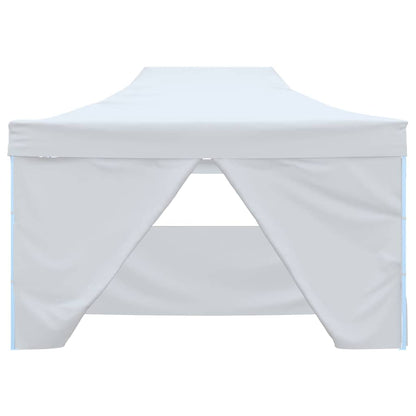 Professional Folding Party Tent with 4 Sidewalls White