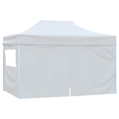 Professional Folding Party Tent with 4 Sidewalls White