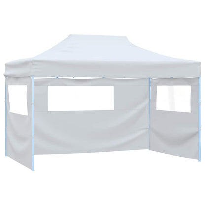 Professional Folding Party Tent with 4 Sidewalls White