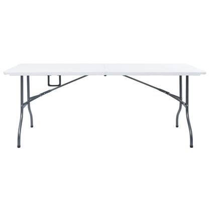 Garden Dining Set | White and black | Steel with powder coat, HDPE