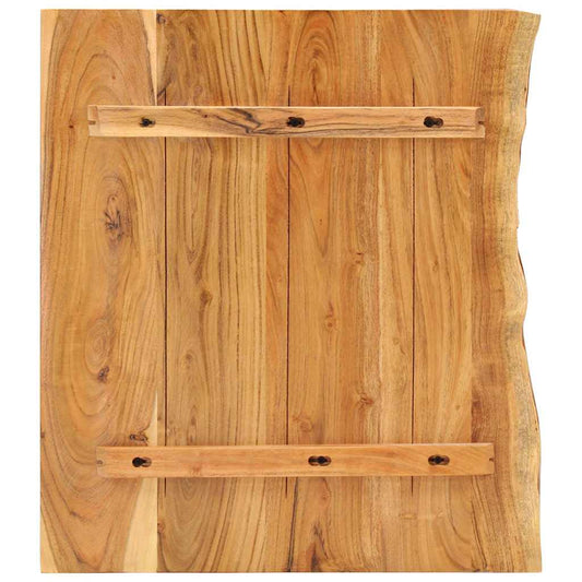 Bathroom Vanity Top Solid Acacia Wood 58x52x3,8 cm