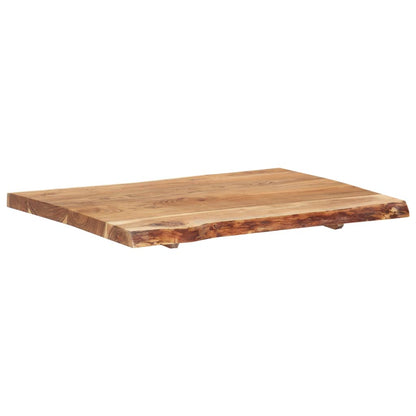 Table Top | Natural wood | Solid acacia wood | 80 cm x 50-60 cm x 3.8 cm
