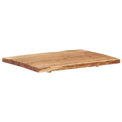 Table Top | Natural wood | Solid acacia wood | 80 cm x 50-60 cm x 3.8 cm
