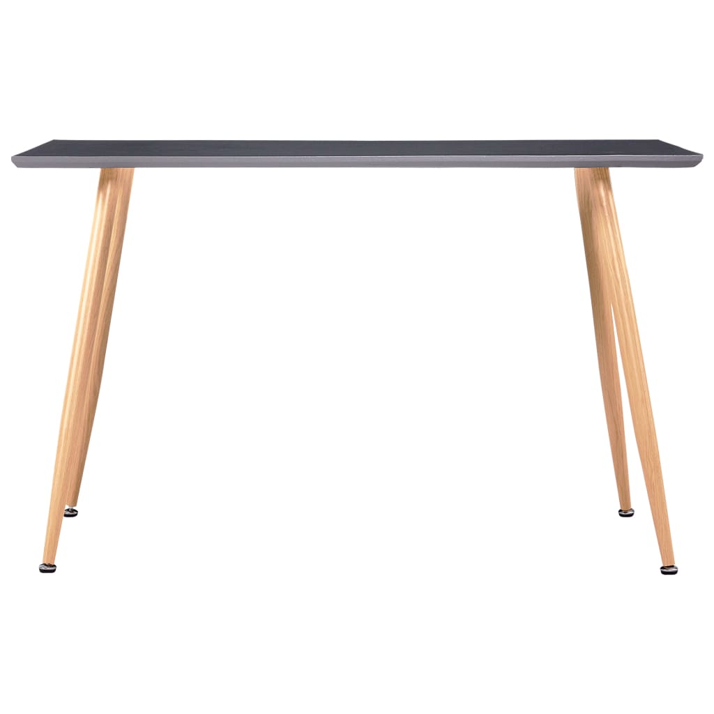 Dining Table Grey and Oak 120x60x74 cm MDF