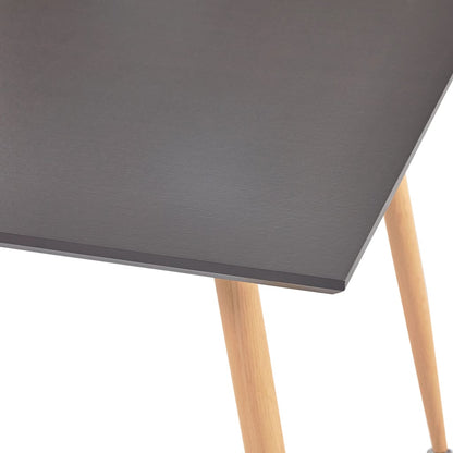 Dining Table Grey and Oak 80.5x80.5x73 cm MDF