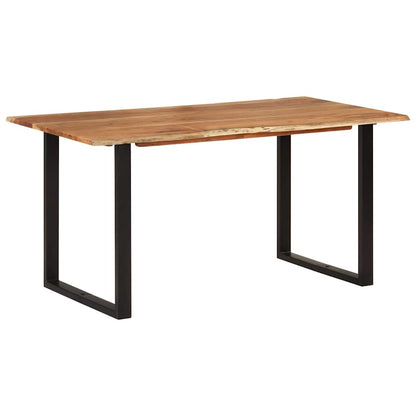 286473 vidaXL Dining Table 154x80x76 cm Solid Acacia Wood
